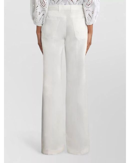 Etro White Denim Flared Jeans
