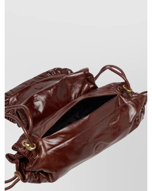 DIESEL Multicolor Scrunch-D Small Leather Shoulder Bag
