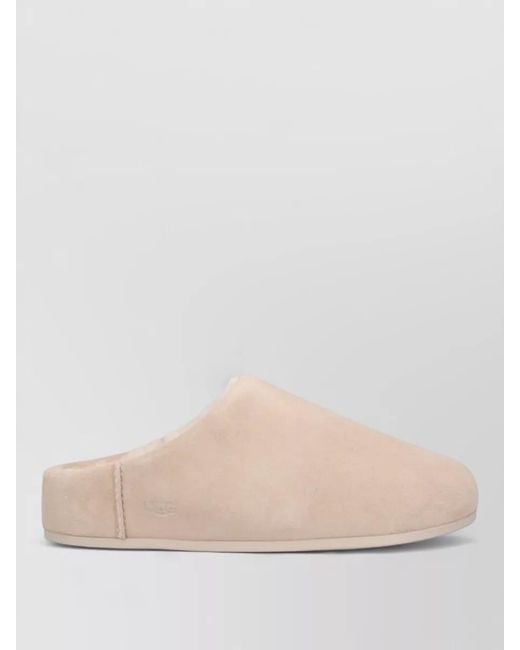 Ugg Natural Suede Leather Mules