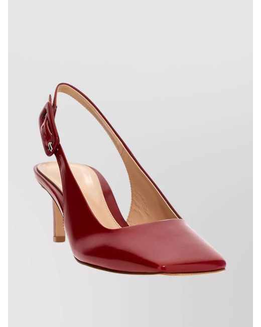 Gianvito Rossi Pink Leather Slingback Pumps