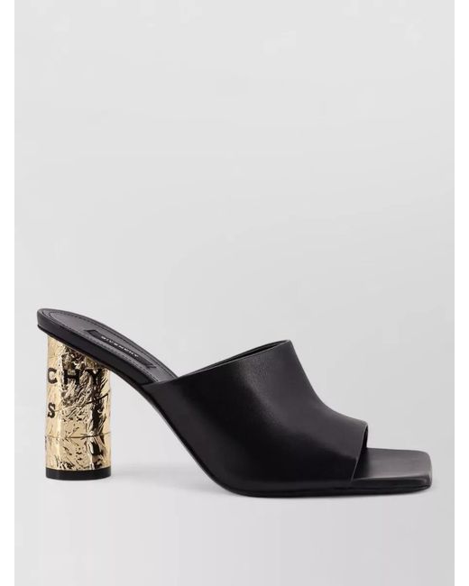 Givenchy Black Leather Sandals