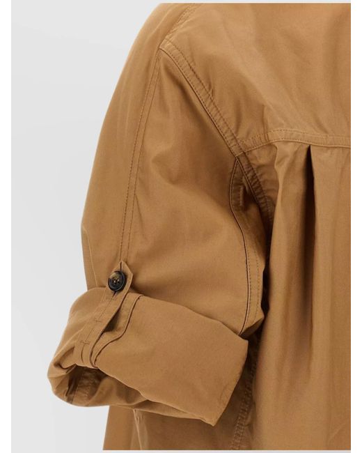 Saint Laurent Natural Regular-Fit Twill Blouse