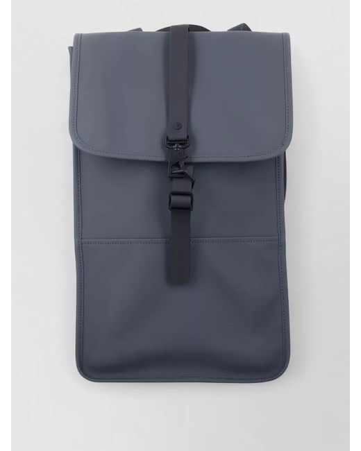 Rains Blue Urban Backpack Waterproof Webbing Straps