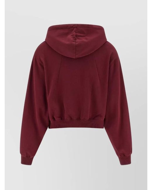 ROTATE BIRGER CHRISTENSEN Red Terry Back Hoodie
