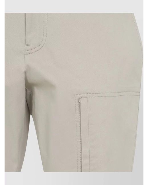 Brioni Gray Cotton Straight-Leg Trousers for men