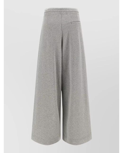Dries Van Noten Gray Straight-Leg Trousers