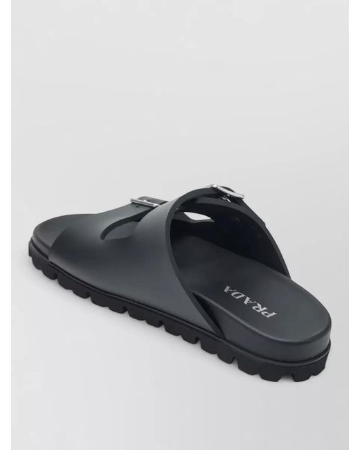 Prada Black Slides
