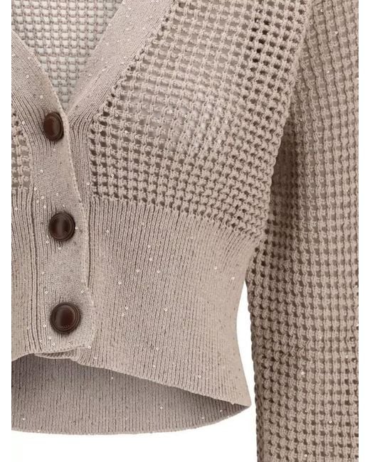 Brunello Cucinelli Natural Cotton Cardigan