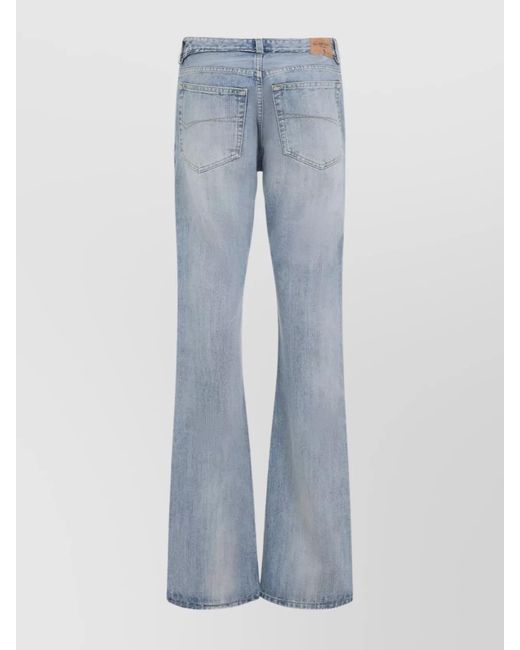 Balenciaga Blue Denim Flared Trousers