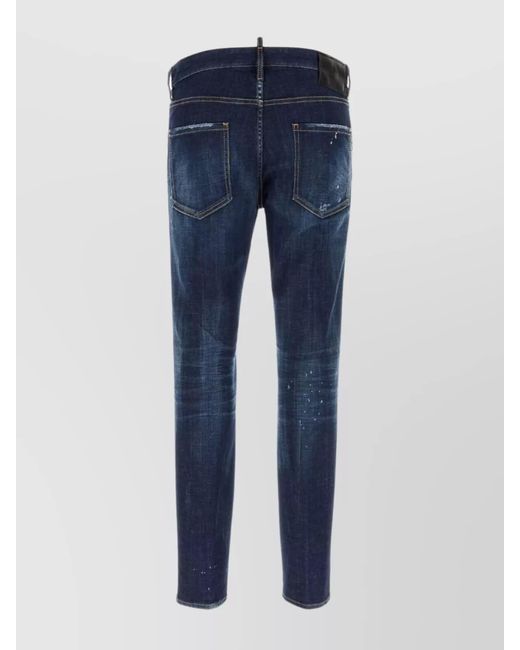 DSquared² Blue Denim Tapered Skinny Jeans for men