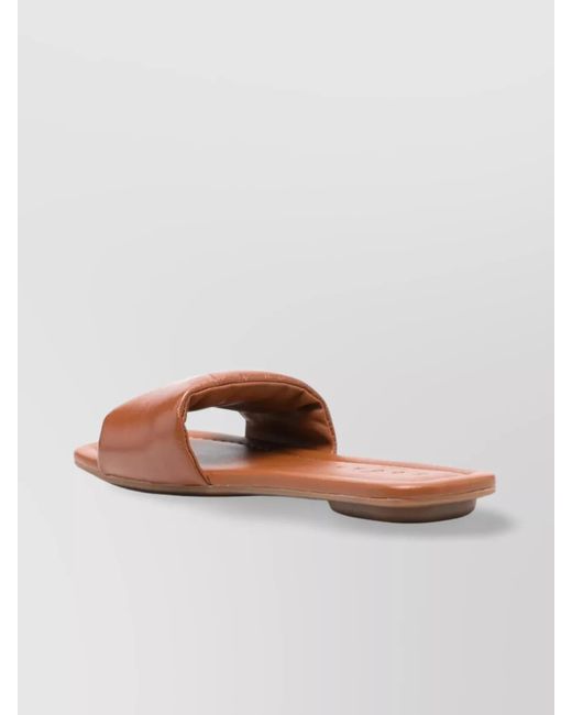 Hogan Natural Leather Slides