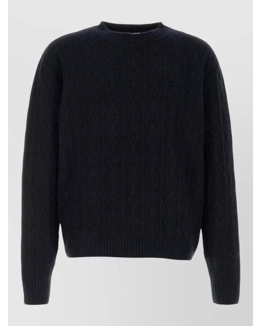 The Row Blue Cashmere Nanni Crew Neck Knit Sweater for men