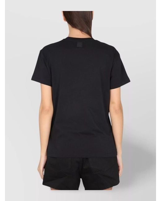 Raf Simons Black Logo Print Cotton T-Shirt
