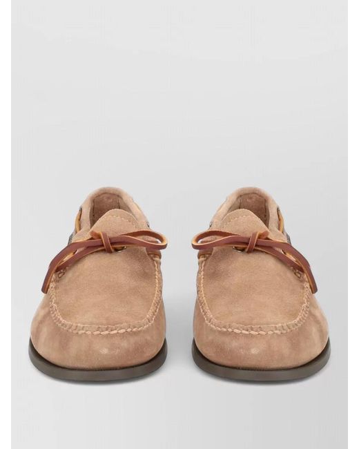 G.H.BASS Natural Leather Boat Shoes for men