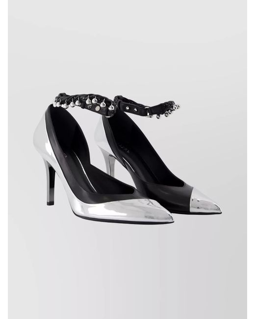 Isabel Marant White Nylon Pointed-Toe Pumps