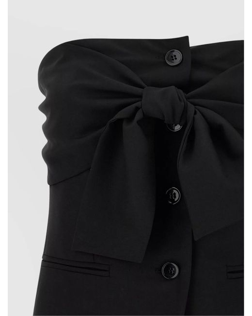 Max Mara Black Virgin Wool Top