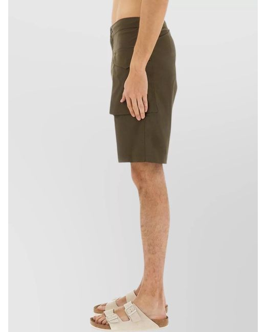 Aspesi Green Lou Cargo Shorts for men