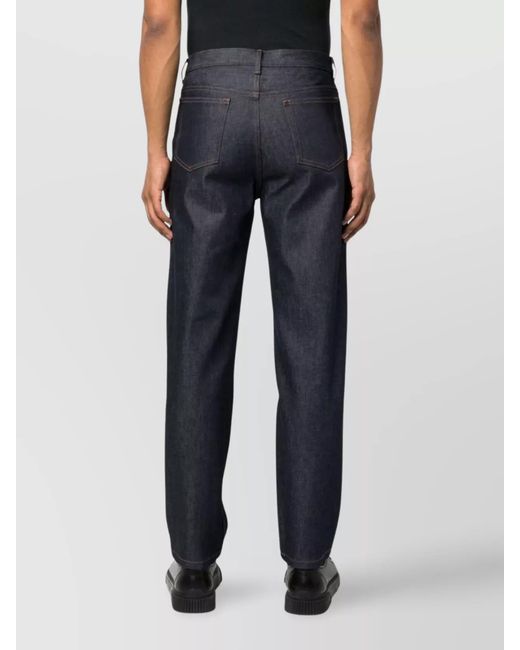 A.P.C. Black Straight-Leg Jeans for men