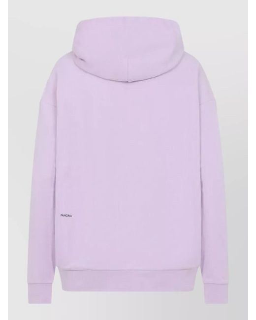 PANGAIA Purple Cotton Oversized Hoodie
