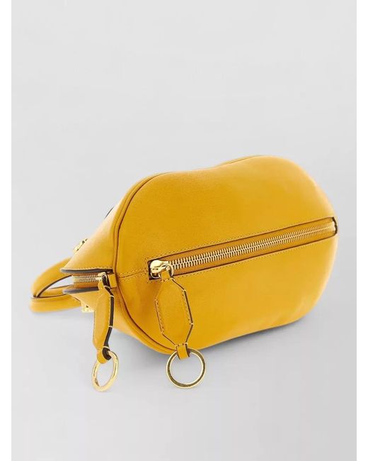 Balenciaga Yellow Bolero Mini Shoulder Bag Calf Leather
