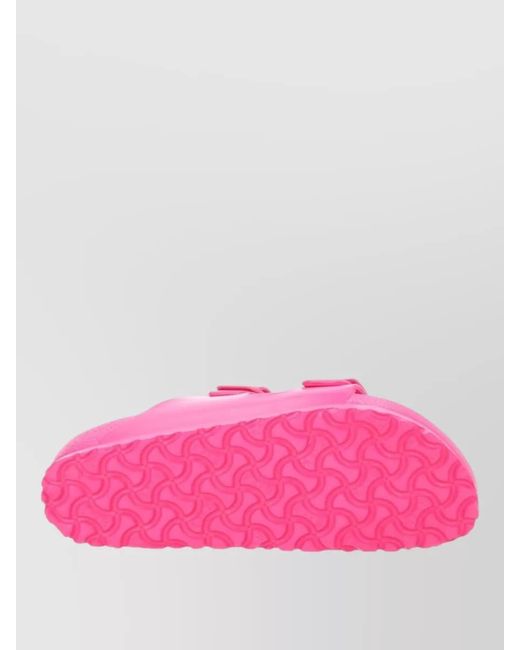 Birkenstock Pink Flat Sole Sandals Open Toe Design