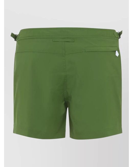 Tom Ford Green Mid-Rise Swim Shorts for men
