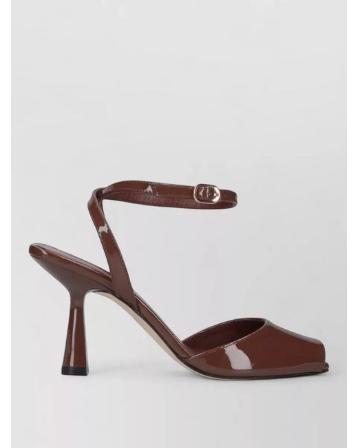Stuart Weitzman Multicolor Heel Sandals Ankle Strap Open Back