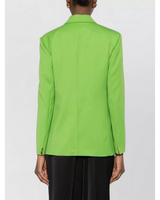 Elisabetta Franchi Green Wool Blazer