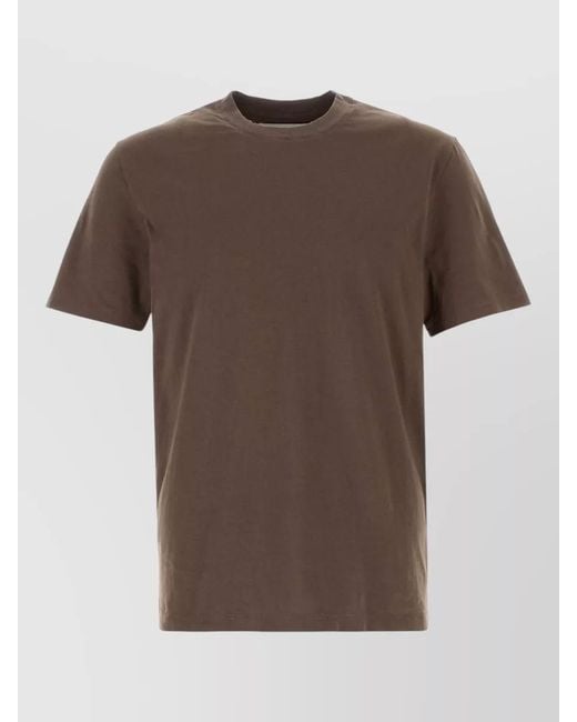 Maison Margiela Brown Cotton Ribbed Crewneck Short-Sleeve T-Shirt Set for men