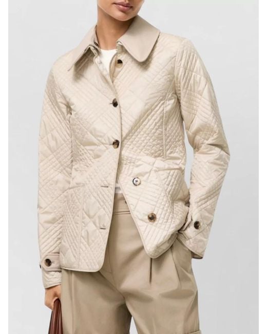 Burberry Natural Fernleigh Nylon Jacket Casual Style