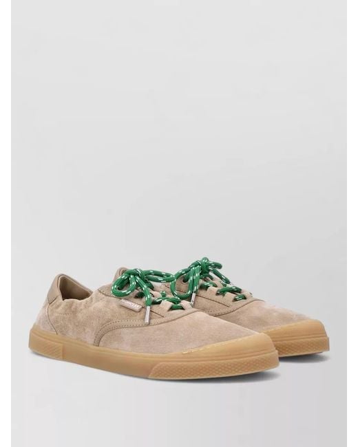 Moncler Multicolor Leather Low-Top Lace-Up Sneakers