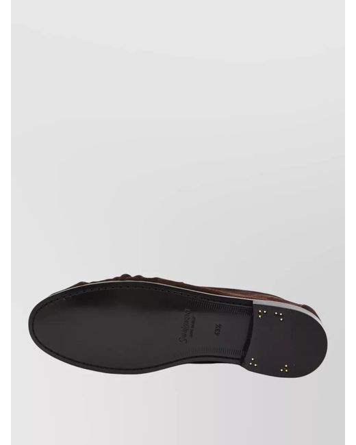 Saint Laurent Brown Suede Loafers for men
