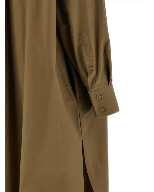 ARMARIUM Green Long Sleeve Dress Cuffed Sleeves Slits