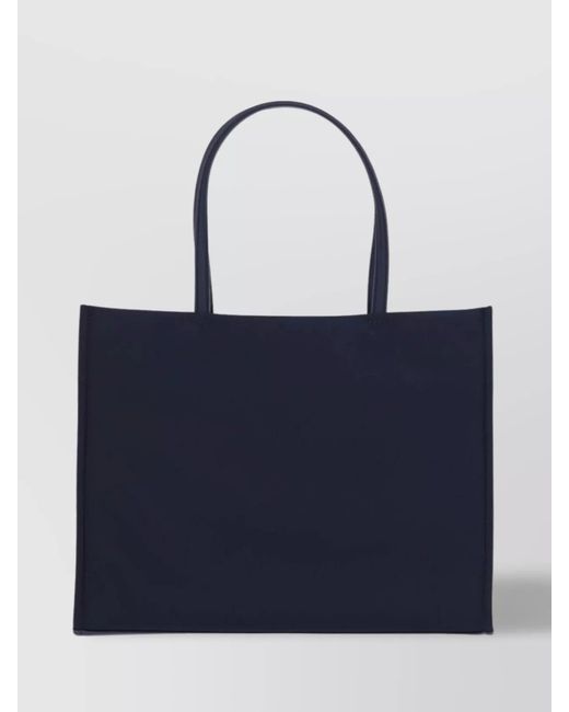 Tory Burch Blue Ella Small Recycled Nylon Tote Bag