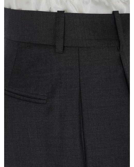Rohe Blue Virgin Wool Tailored Trousers