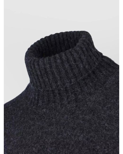 Drumohr Blue Lambswool Crewneck Jumper for men