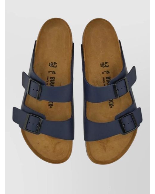 Birkenstock Blue Flat Sole Open Toe Summer Sandals