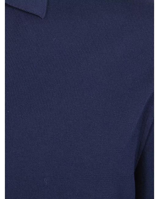 Dondup Blue Regular-Fit Cotton Polo Shirt for men