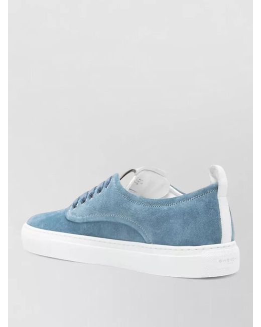 Givenchy Blue Leather Low-Top Sneakers for men