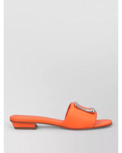 Roger Vivier Multicolor Leather Padded Mules