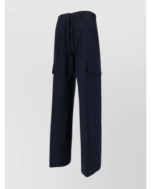 P.A.R.O.S.H. Blue Wide-Leg Trousers