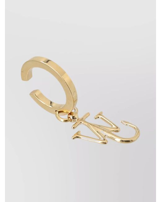 J.W. Anderson White Anchor Pendant Earring
