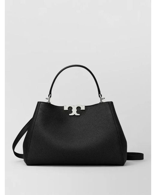 Tory Burch Black Eleanor Medium Leather Satchel Bag