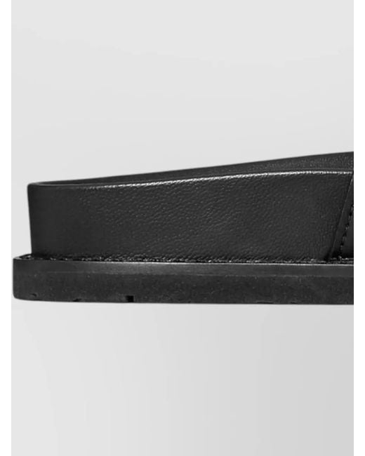 Tory Burch Black Leather Romy Sport Slides