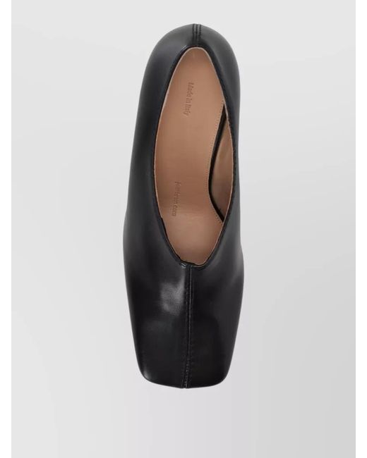J.W. Anderson Black Chain Detail Leather Heel Pumps