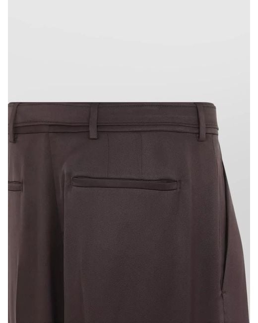 Saint Laurent Multicolor Silk High-Rise Regular-Fit Pleated Tailored Trousers for men