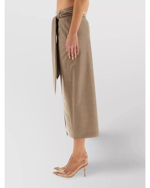 Max Mara Natural Cashmere Wrap Skirt
