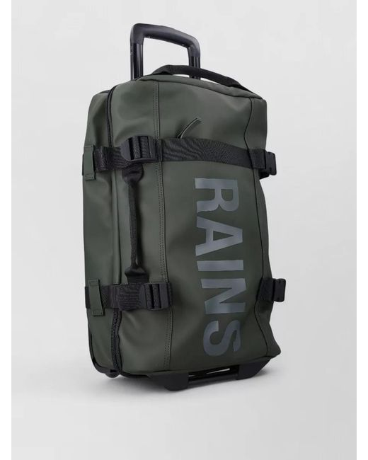 Rains Black Texel Cabin Trolley Bag Silent Wheels
