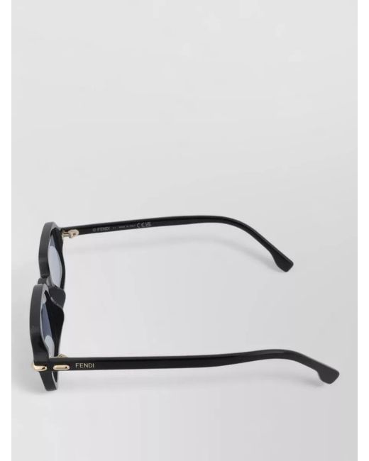 Fendi Metallic Rectangle Sunglasses