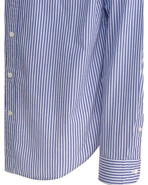 Alex Mill Blue Striped Cotton Shirt for men